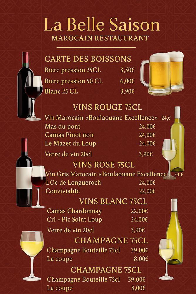 La Belle Saison - Menu Image 3
